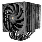 Кулер для процессора Thermalright TRRK120B Royal Knight 120 Black LGA115X/1200/1700/1851/2011/2066 2x120мм PWM Fan, медное основание, 6 тепл. трубок 6мм /