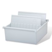 Картотека HAN НА954/0/11 пластиковая A4 297х210мм, горизонтональная на 1300 карт, серая