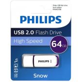 Флеш накопитель 64Gb Philips FM64FD70B/97 Snow 2.0 USB 2.0