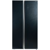 Холодильник Side By Side Бирюса SBS 541TbG текстурированное черное стекло