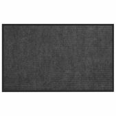 Коврик придверный Любаша 701039 стандарт 90х150см, серый, влаго-грязезащитный, 430 г/м2, ребристый
