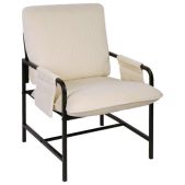 Кресло Brabix 533144 Gentle LC-300, ЛОФТ, пружинный блок, ткань велсофт плюш, молочное