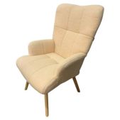 Кресло Brabix 533146 Soft LC-305, фактурная ткань букле экомех, кремовое