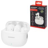 Наушники Sonnen 514124 Premium EP-BH34W TWS внутриканальные, гибридное шумоподавление ANC + ENC, Bluetooth 5.3, белые