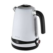 Чайник Kitfort КТ-6121-2, 1.7 л, 2200 Вт, закрытый нагревательный элемент, LED-дисплей, терморегулятор, сталь, белый