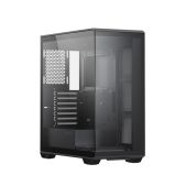 Корпус ATX без БП Xastra Q600-0F-UC Black Aquarium/Screewless/no fans/Type-C