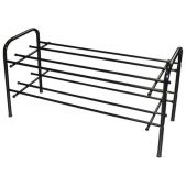 Полка для обуви Титан ПО-2/70, 700х265х395мм, 2 полки, металл, чёрная