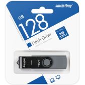 Устройство USB Flash Drive 128Gb SmartBuy SB128Gb3DuoTWK Twist Dual Black Type-C/Type-A /пласт-металл/повор.