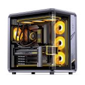 Корпус ATX без БП Jonsbo BO400CG Jonsplus, TG aquarium, mini-ITX, mATX, ATX, серый