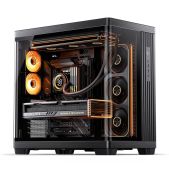 Корпус ATX без БП Jonsbo TK-4 Black, TG aquarium