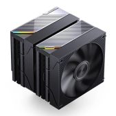 Кулер для процессора Jonsbo CA90 Black LGA1851/1700/1200/115X/AM5/AM4 TDP 270W, PWM, 130mm Black вентилятор + 120мм Black Fan, 6 тепловых трубок, медная база, 4-pin