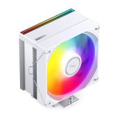 Кулер для процессора Jonsbo CB40 White LGA1851/1700/1200/115X/AM5/AM4 TDP 225W, PWM, 120мм ARGB LED Fan, 4 тепловые трубки, 4-pin, белый
