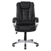 Кресло офисное Brabix 532521 Comfort MS-003, 6 массажных модулей, экокожа, черное