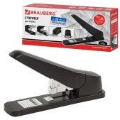 Степлер Brauberg 222563 мощный N24/6-23/13 Heavy duty MX, до 80 листов, черный