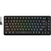 Клавиатура беспроводная Defender Flekact Pro Redragon RU черная LCD-дисплей / RGB / BT / провод / 2.4G