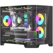 Корпус mATX без БП Formula Crystal Z6M Floe черный 4x120мм 2xUSB 3.0 audio bott PSU
