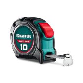 Рулетка 10м Kraftool 3412-10-25_z01 AutoStop х 25мм, профессиональная с автостопом