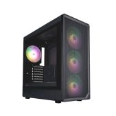 Корпус ATX без БП 1STPlayer AU8-BK-4FE7-14 AU8 ARGB Black E-ATX 4x140mm ARGB fans