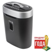 Шредер Brauberg 530962 S8, 4 уровень секретности, фрагменты 4х18мм, 8 листов, корзина 16 литров, CD