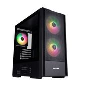 Корпус ATX без БП 1STPlayer AU7-BK-2FA7-14-2FA7R-1FA7 AU7 ARGB Black 2x140mm & 3x120мм ARGB fans