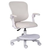 Кресло детское Brabix 533156 Sky MG-206, велюр, бежевое с подставкой для ног