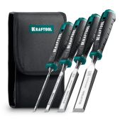 Набор стамесок-долот Kraftool 1818-H4 GRAND-4 с двухкомпонентной рукояткой, 4 шт