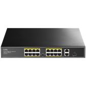 Коммутатор Cudy FS1018PS1 16 портами 10/100 Мбит/с, 2 гигабитными портами Uplink, портом SFP и поддержкой PoE+ 200 Вт