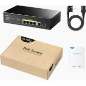 Коммутатор Cudy GS1005PTS1 5 гигабитными портами, портом SFP и поддержкой PoE+ 80 Вт