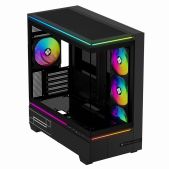 Корпус mATX без БП Thermalright TRTLM10BF4C M10 Black FAN4-C TG 4x120мм ARGB PWM Fans USB Type-C