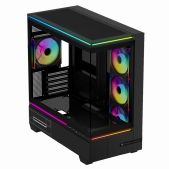 Корпус mATX без БП Thermalright TRTLM10BF4M M10 Black FAN4-M TG 4x120мм ARGB PWM Fans USB Type-C