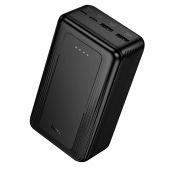 Аккумулятор внешний Hoco J165B, черный 30000 mAh, 2USB+1Type-C+1micro USB 2.0A