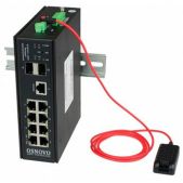 Коммутатор Osnovo SW-80802/I Port 90W 300W Промышленный гигабитный коммутатор HiPoE на 10 портов, 1x10/100/1000Base-T с PoE до 90W, 7 x10/100/1000Base-T с PoE до 30W, 2xSFP 1000Base-X, суммарно PoE до 300W, БП опционально