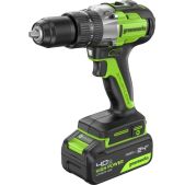 Дрель-шуруповерт аккумуляторная Greenworks 3704107CUB GD24DD60 ударная, 24V, б/щет, 30/60Нм, 1х4Ач, Зарядное устройство