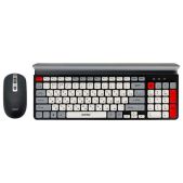 Комплект беспроводной (клавиатура + мышь) Smartbuy SBC-201359AG-KW 201359AG, клавиатура 79 клавиш, мышь 3 кнопки + 1 колесо, черный/серый/белый