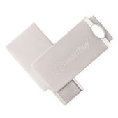 Устройство USB Flash Drive 128Gb SmartBuy SB128GbMC25 MC25 Metal Dual 2.0 Type-C+Type-A