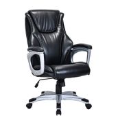 Кресло Brabix 532977 Premium Credo EX-587, рециклированная кожа, черное