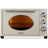 Мини-печь Hyundai MIO-HY084 33л. 1.5кВт бежевый/хром