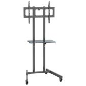 Стойка для телевизора Cactus CS-ST04 черный 37-70 макс.68кг напольный мобильный