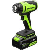 Фен строительный Greenworks 3400207CUB акк. G24HG, 550°С, 200 л/мин, 1х4Ач, Зарядное устройство, кор