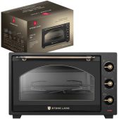 Мини-печь StoneLAND SLO-4801B черный, ретро, 48л. таймер, конвекция, вертел