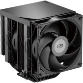 Кулер для процессора Pccooler RT720 TC BK CPU Cooler 270W, 4-pin PWM, 157.5mm, Al/Cu, 7x6mm, 2x120мм, 73.32CFM, 34.9dBA, 2200RPM, S: 1851/1700/1200/115X, AM5/AM4, black