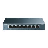 Коммутатор TP-Link TL-SG108 8-портовый гигабитный настольный 8 гигабитных портов RJ45, стальной корпус