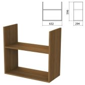 Полка навесная настенная Бюджет 402668-190, 632х294х596мм, орех французский