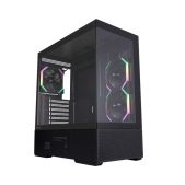 Корпус ATX без БП 1STPlayer CV7-BK-2FAR-2FH7R-1FH7 CV7 ARGB Black 3x120мм ARGB & 2xвентилятор 120ммs /