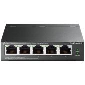 Коммутатор TP-Link TL-SF1005LP L2 5x100Мбит/с 4PoE 41W неуправляемый