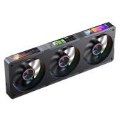 Вентилятор Jonsbo ZC-360B 3 in 1 363.8х130х28мм 16шт/кор, PWM, ARGB LED, 700-2400об/мин, черный