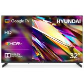 Телевизор 32 Hyundai H-LED32BS5011 Google TV Frameless Metal черный/черный HD 60Hz DVB-T DVB-T2 DVB-C DVB-S DVB-S2 USB Wi-Fi Smart TV