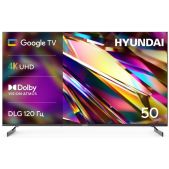 Телевизор 50 Hyundai H-LED50BU7011 Google TV Frameless Metal черный/черный 4K Ultra HD 60Hz MEMC DVB-T DVB-T2 DVB-C DVB-S DVB-S2 USB Wi-Fi Smart TV
