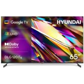 Телевизор 65 Hyundai H-LED65BU7011 Google TV Frameless Metal черный 4K Ultra HD 60Hz MEMC DVB-T DVB-T2 DVB-C DVB-S DVB-S2 USB Wi-Fi Smart TV
