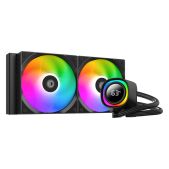 Комплект водяного охлаждения ID-CoolING FX240 TD LGA1851/1700/1200/115X/AM4/AM5 6шт/кор, TDP 300W, ARGB вентилятор and PUMP, PWM, Dual вентилятор 120мм RET